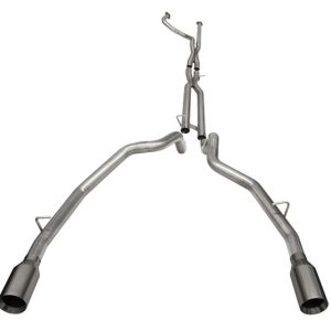 Corsa 2021-2024 Dodge Ram TRX Crew Cab Baja Catback Exhaust Dual Rear Gunmetal Tip