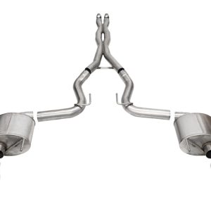 Corsa 24+ Ford MustangGT Sport Cat-Back Exhaust System 3.0in Dual Rear Exit w/4.5in Pro Series Tips