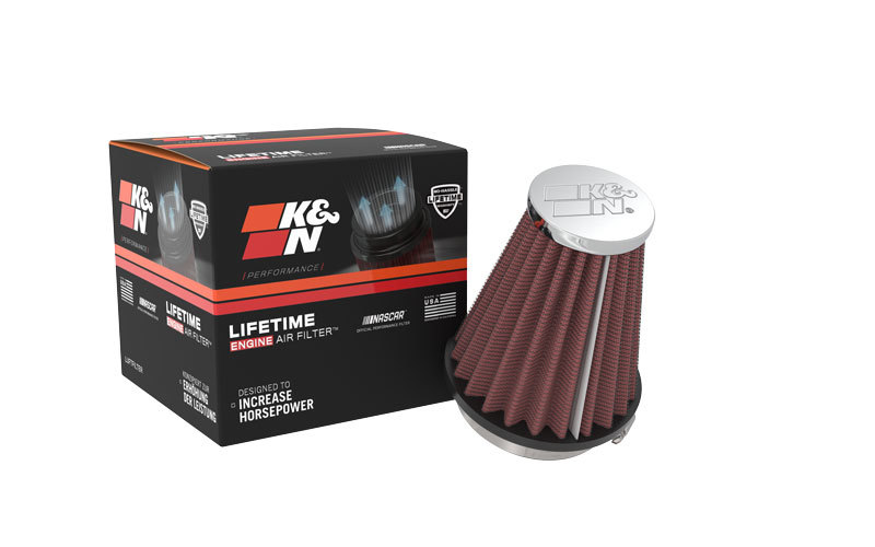 K&N Universal Chrome Filter 2.25 Inch Flange / 3.5 Inch Base / 2 Inch Top / 4 Inch Height - Image 8