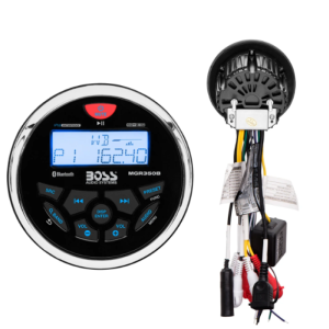 Boss Audio Systems Marine Gauge Receiver / Bluetooth / No CD / USB / AM FM