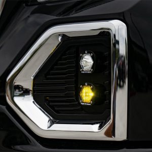 Baja Designs 19+ GMC 1500 S1 Fog Pocket Mount Kit Clear Spot / Amber Wide Cornering