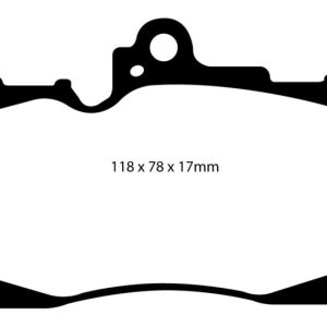 EBC 07-08 Lexus GS350 3.5 RWD Redstuff Front Brake Pads