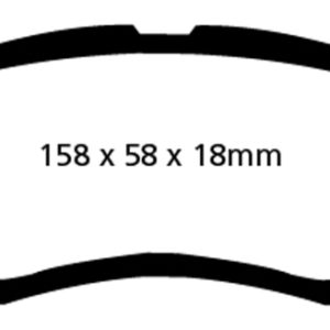 EBC 09-14 Acura TL 3.5 Redstuff Front Brake Pads