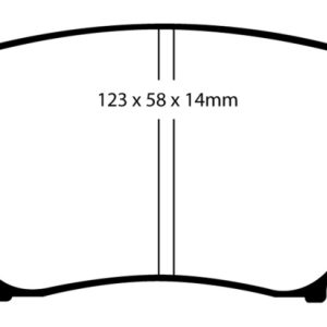 EBC 06-15 Mazda Miata MX5 2.0 Yellowstuff Front Brake Pads