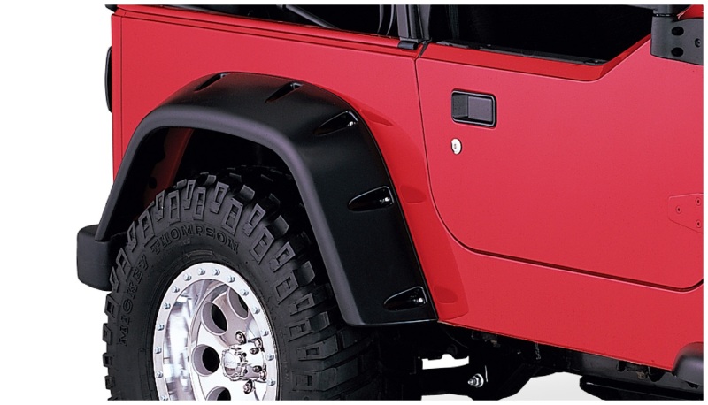 Bushwacker 97-06 Jeep TJ Max Pocket Style Flares 2pc - Black - Image 6