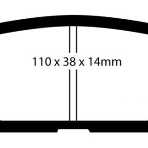 EBC 12+ Subaru BRZ 2.0 (solid rear rotors) Ultimax2 Rear Brake Pads