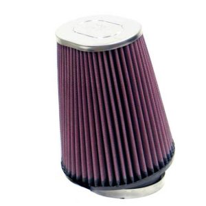 K&N Uni Oval Tapered Air Filter 3.5in 10 Deg. Flg / 3.25in T OW / 4.5in T OL / 5.75in B / 7in H
