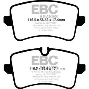 EBC 11 Audi A6 2.0 Turbo Redstuff Rear Brake Pads