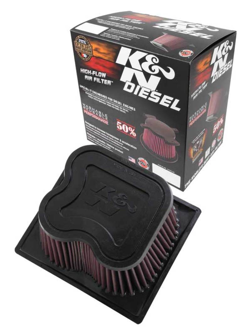 K&N 10-11 Dodge Ram 2500/3500/4500/5500 6.7L L6 Diesel Replacement Air Filter - Image 4