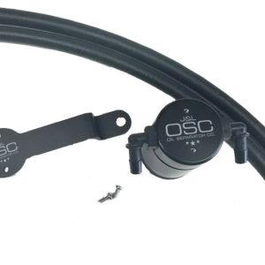 J&L 13-19 Ford Fusion 2.0L EcoBoost Passenger Side Oil Separator 3.0 - Black Anodized