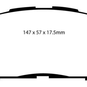 EBC 06-08 Toyota RAV 4 2.4 (3rd Row Seats) Greenstuff Front Brake Pads