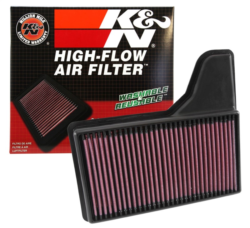K&N Replacement Panel Air Filter for 2015 Ford Mustang 2.3L L4/3.7L V6/5.0L V8 - Image 5