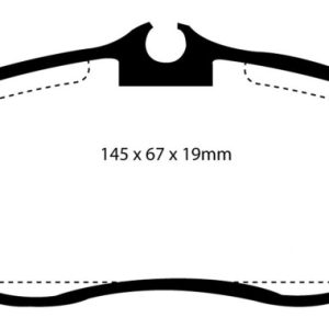 EBC 99-03 Land Rover Discovery (Series 2) 4.0 Greenstuff Front Brake Pads