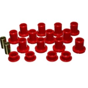 Energy Suspension Polaris RZR XP 1000 Front Control Arm Bushings - Red