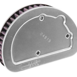 K&N Replacement Unique Air Filter 6.625in L x 4.75in W x 1.625in H with 1 Flange for Harley Davidson