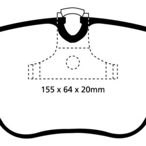 EBC 04-06 BMW X3 2.5 (E83) Redstuff Front Brake Pads