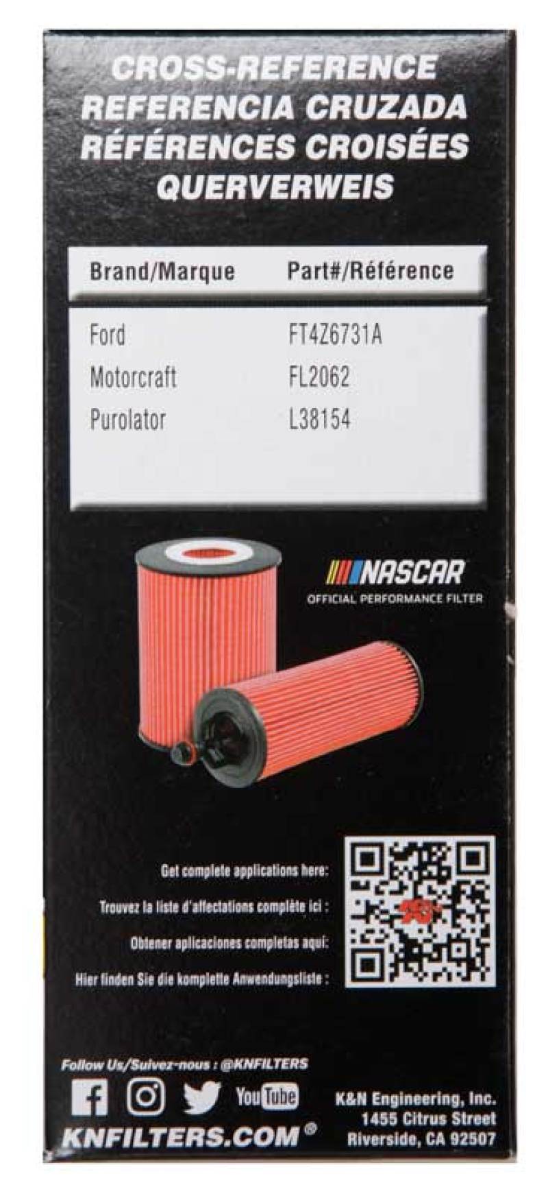 K&N Ford / Lincoln 1.938in OD x 5.5in H Oil Filter - Image 8