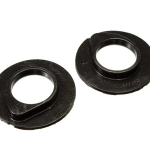 Energy Suspension 90-96 Ford F-150/Ford Bronco Front Coil Spring Isolator Set - Black