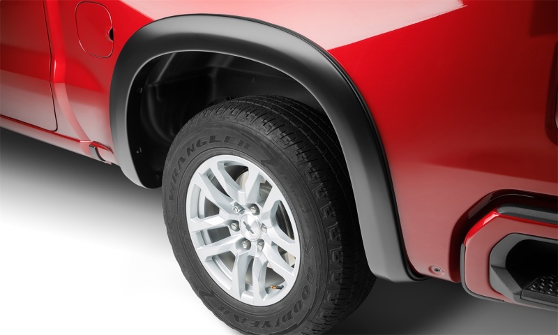 Bushwacker 19-21 Chevrolet Silverado 1500 OE-Style 4PC Fender Flares Black Smooth - Image 3