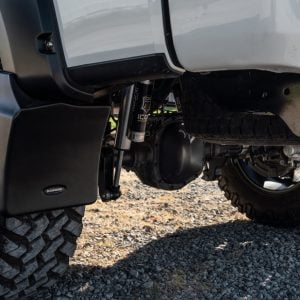 Bushwacker 14-18 Chevrolet Silverado 1500 Trail Armor Rear Mud Flaps (Fits Pocket Style Flares)