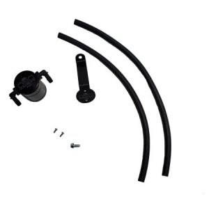 J&L 19-24 Ford/Lincoln SUV & Trucks w 2.0 EcoBoost Driver Side Oil Separator 3.0 - Black Ano