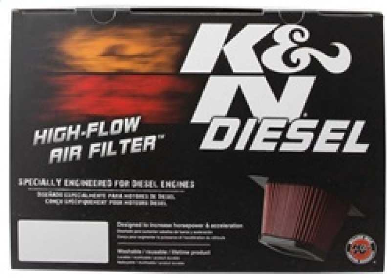 K&N 06 Chevrolet Duramax 6.6L-V8 DSL Drop In Air Filter - Image 8