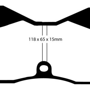 EBC 70-74 De Tomaso Pantera 5.7 Redstuff Front Brake Pads