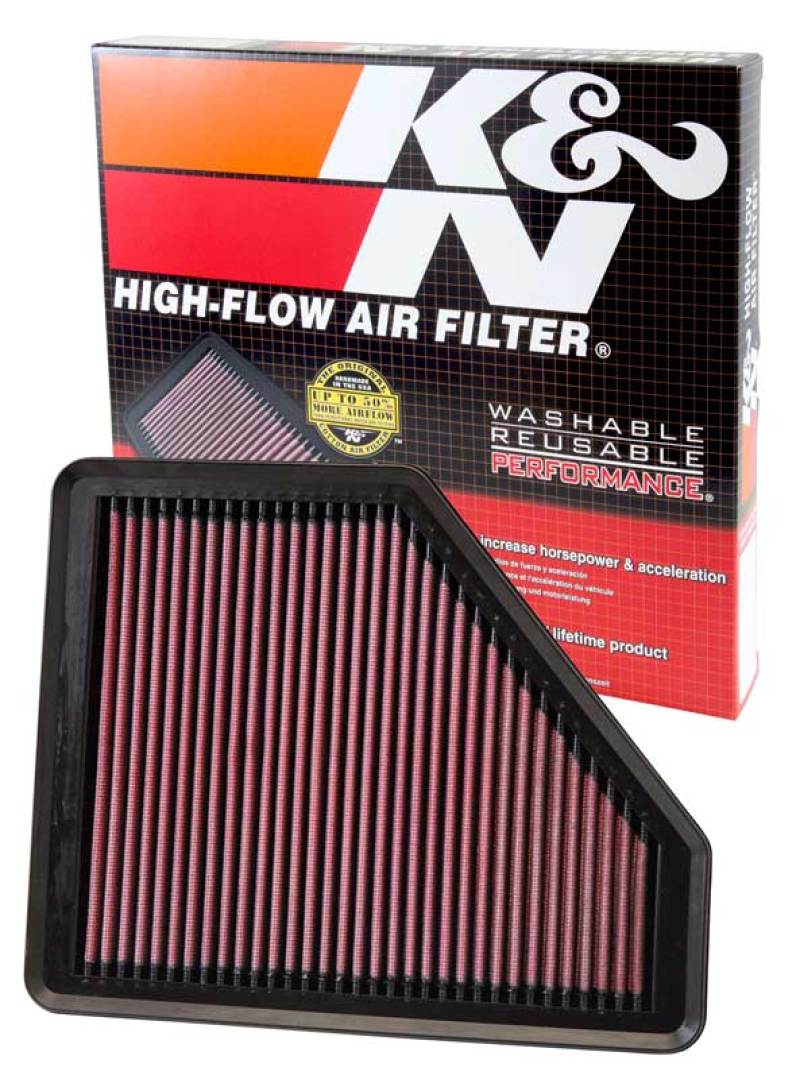 K&N Hyundai Genesis Coupe 2.0T/3.8 Drop In Air Filter - Image 5