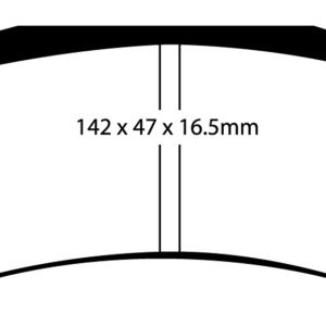 EBC 98-05 Chevrolet Blazer 4.3 2WD Greenstuff Rear Brake Pads