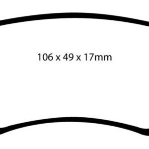 EBC 13-15 Land Rover LR2 2.0 Turbo Yellowstuff Rear Brake Pads
