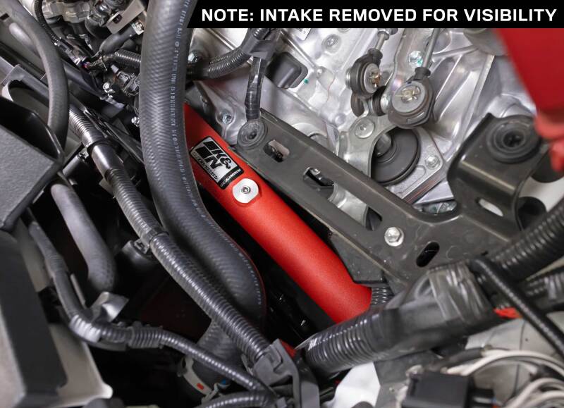 K&N 23-24 Toyota GR Corolla L3 1.6L Charge Pipe Kit - Wrinkle Red - Image 5