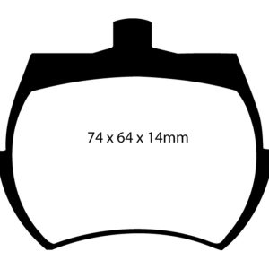 EBC 84-92 Austin Mini 1.0L Yellowstuff Front Brake Pads