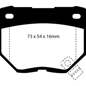 EBC 89-95 Nissan Skyline (R32) 2.6 Twin Turbo GT-R Bluestuff Rear Brake Pads