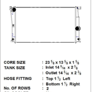 CSF BMW 2 Series (F22/F23) / BMW 3 Series (F30/F31/F34) / BMW 4 Series (F32/F33/F36) A/T Radiator