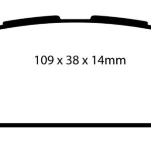 EBC 04-06 Saab 9-2X 2.0 Turbo Redstuff Rear Brake Pads