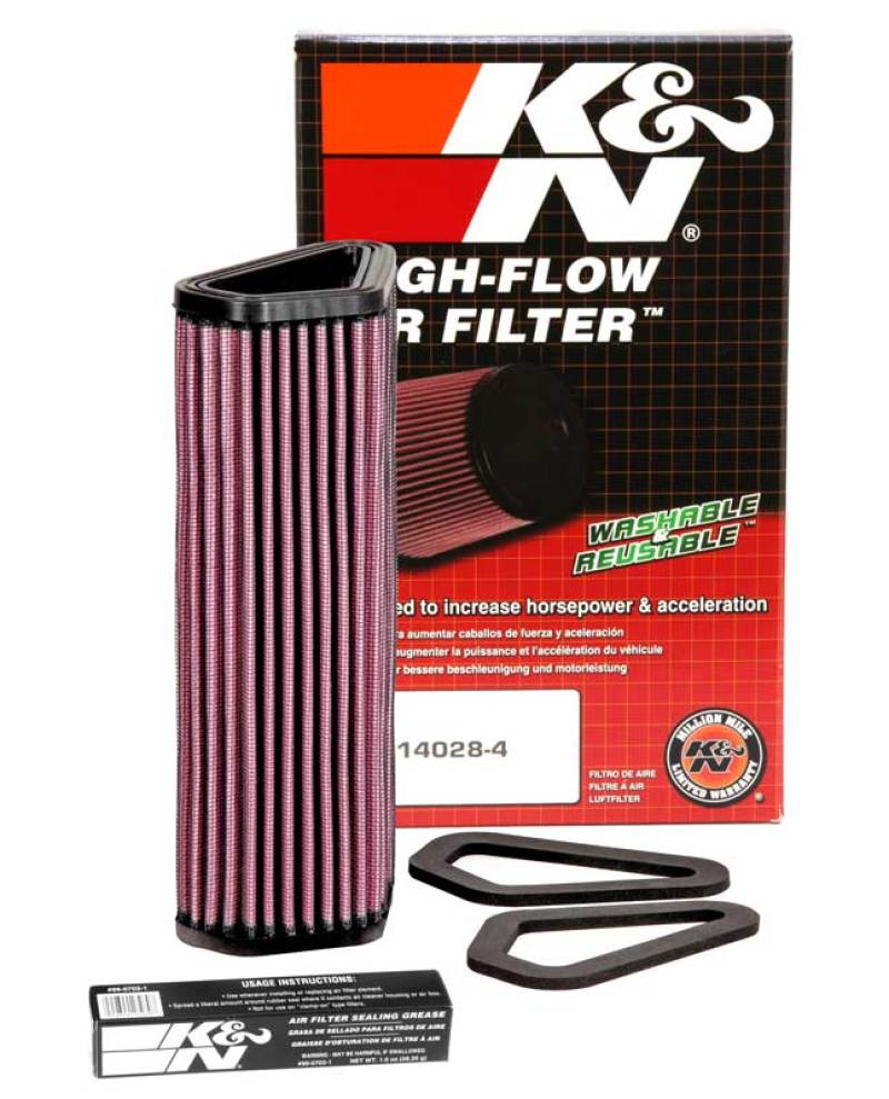 K&N 07-12 Ducati 1098/1098S/1098R/848 848/1198S/Streetfighter/848 Evo/Diavel Replacement Air Filter - Image 4