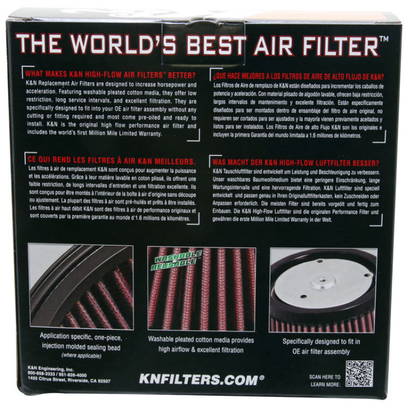 K&N Universal 7in OD / 5in ID / 1.938in H Round Replacement Air Filter - Image 9
