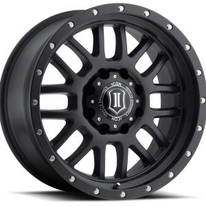 ICON Alpha 20x9 5x150 16mm Offset 5.625in BS 110.1mm Bore Satin Black Wheel