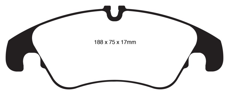EBC 11 Audi A6 2.0 Turbo Redstuff Front Brake Pads - Image 2