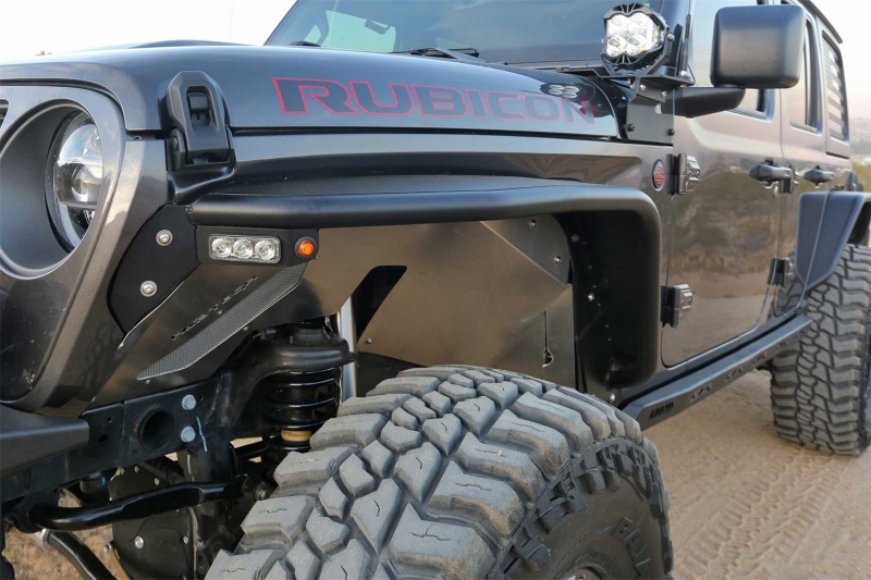 Fabtech 18-21 Jeep JL 4WD Front Steel Tube Fenders - Image 10