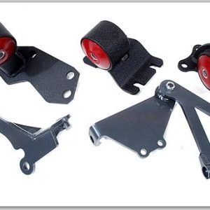 Innovative 88-91 Civic B-Series Black Steel Mounts 60A Bushings (Cable to Hydro Conversion)