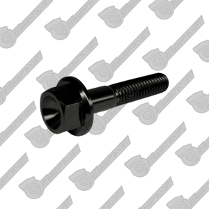 M6x1.0 x 30mm Titanium Flange Head Bolt | Black Finish
