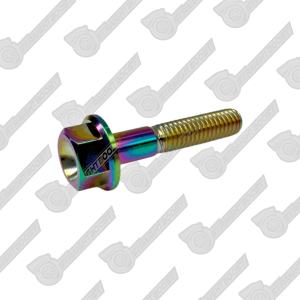 M6x1.0 x 30mm Titanium Flange Head Bolt | Neochrome Finish