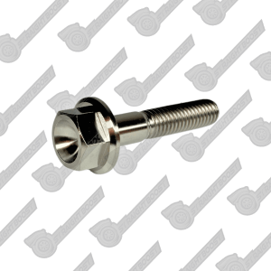 M6x1.0 x 30mm Titanium Flange Head Bolt | Natural Finish