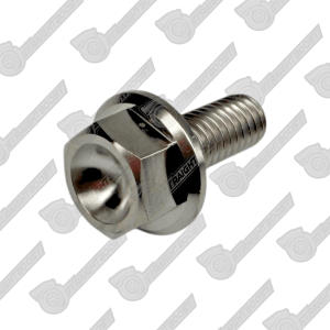 M6x1.0 x 15mm Titanium Flange Head Bolt | Natural Finish