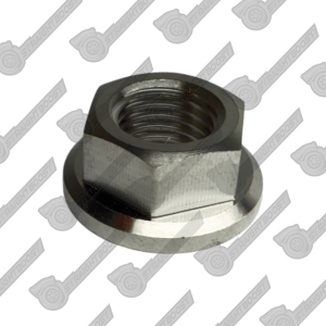 M10x1.25 Titanium 6-Point Nut | Natural Titanium | Lightweight, High Strength, Corrosion Resistant