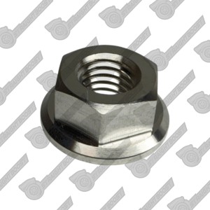 M8x1.25 Titanium 6-Point Nut | Natural Titanium | Lightweight, High Strength, Corrosion Resistant