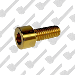 M6x1.0 x 15mm Titanium Socket Cap Screw | Gold Finish
