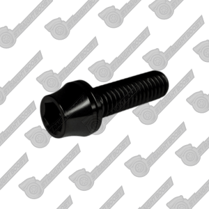 M6x1.0 x 20mm Titanium Taper Head Cap Screw | Black Finish | Type 2