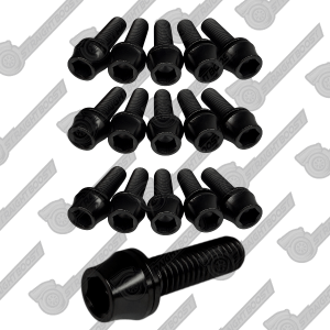 1JZ 2JZ Titanium Valve Rocker Cover Bolts | SUPRA Dress-Up Kit | Black Type 2
